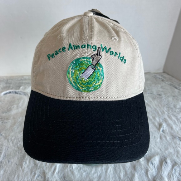 Rick and Morty Peace Among Worlds 2-Tone Cap - BoxLunch Exclusive New - Picture 2 of 14